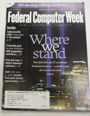 Federal Computer Week Magazine How Feds Use IT September 2002 071515R
