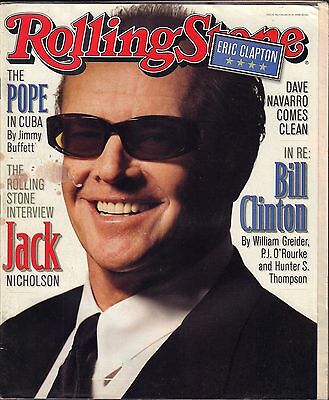 Rolling Stone March 19 1998 Jack Nicholson. Bill Clinton VG 021916DBE2
