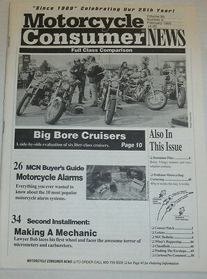 Motorcycle Consumer News Magazine MCN Buyer's Guide February 1995 010915R