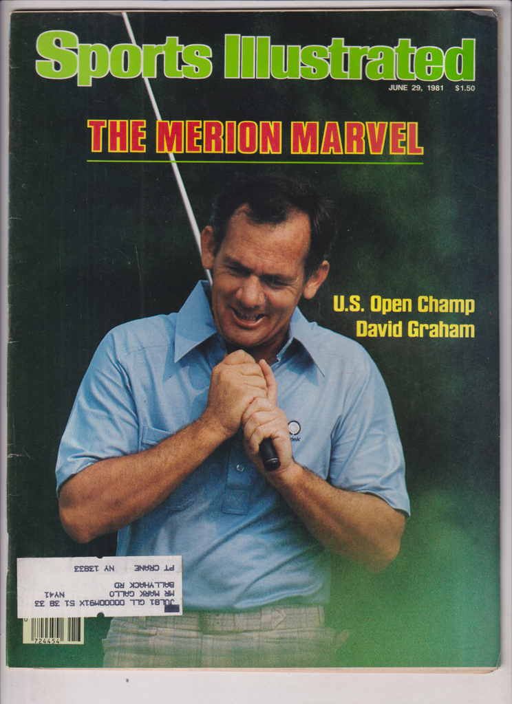 Sports Illustrated Mag David Graham US Open Champ June 29, 1981 011120nonr
