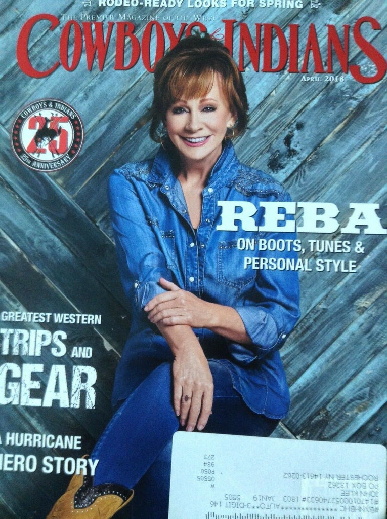 Cowboys & Indians Magazine Reba McEntire April 2018 120818nonrh