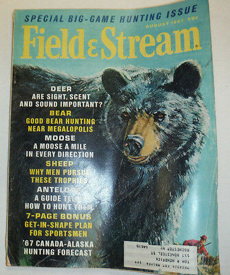 Field & Stream Magazine Black Bears And Deer August 1967 012915R