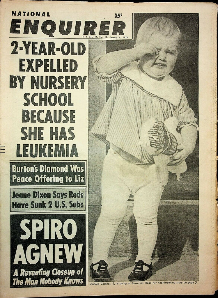 National Inquirer Vintage January 4 1970 Richard Burton Elizabeth Tayl 030321ame