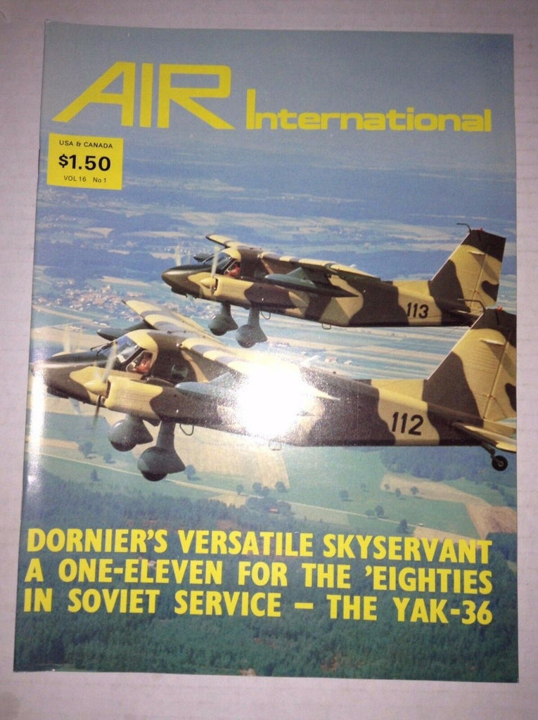 Air International Plane Magazine Dornier's Skyservant January 1979 120716rh2