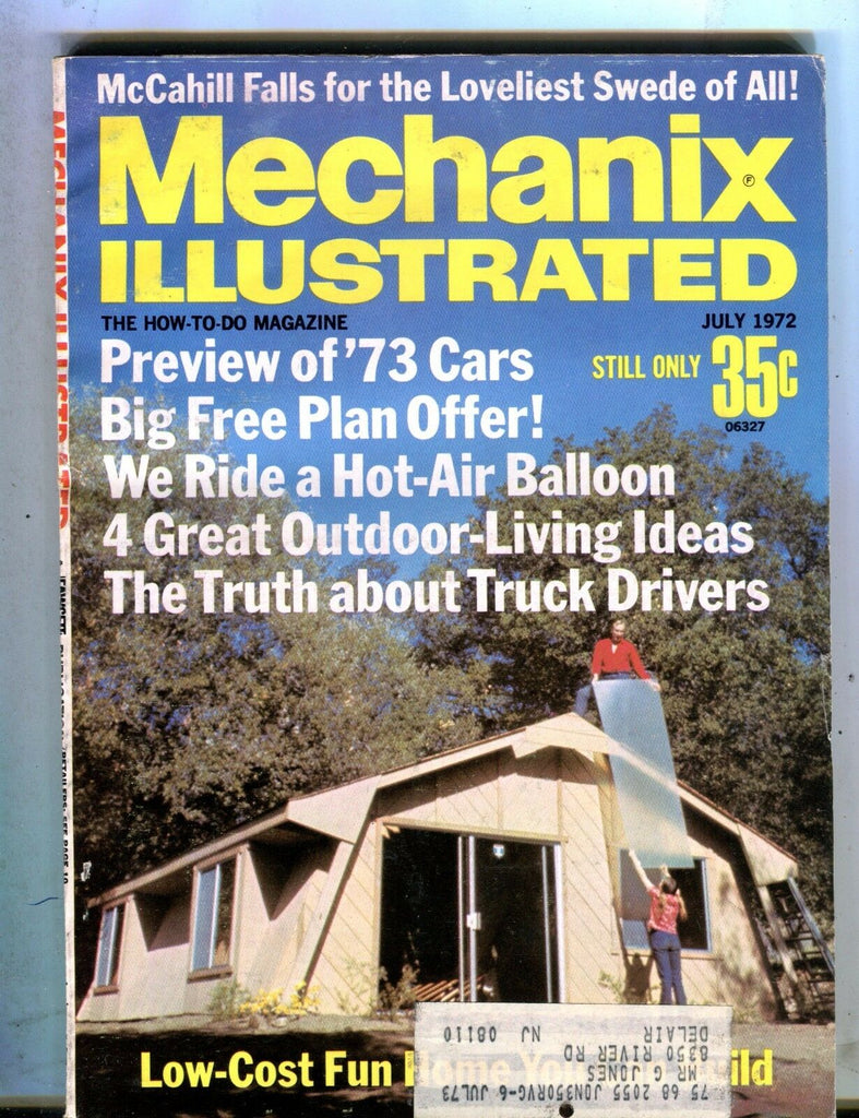 Mechanix Illustrated Magazine July 1972 Low-Cost Fun Home 062817nonjhe