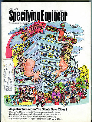 Actual Specifying Engineer Magazine September 1974 Megastructures EX 020416jhe