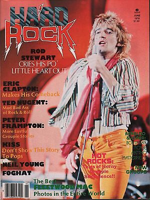 Hard Rock Magazine June 1978 Rod Stewart, Eric Clapton EX 112415DBE