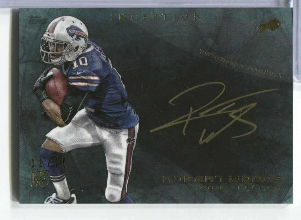 Robert Woods Inception RC 11/25 Signature Card ISS-RW TOPPS 100219DBCD2