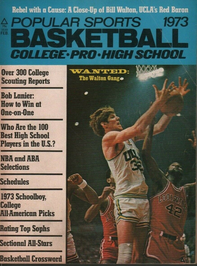 Popular Sports Basketball 1973 February NBA ABA Wilt Chamberlain 052019DBE