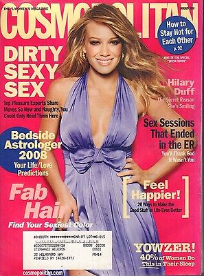 Cosmopolitan January 2008 Hilary Duff w/ML VG 062116DBE