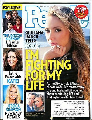 People Magazine December 19 2011 Giuliana Rancic EX 083016jhe