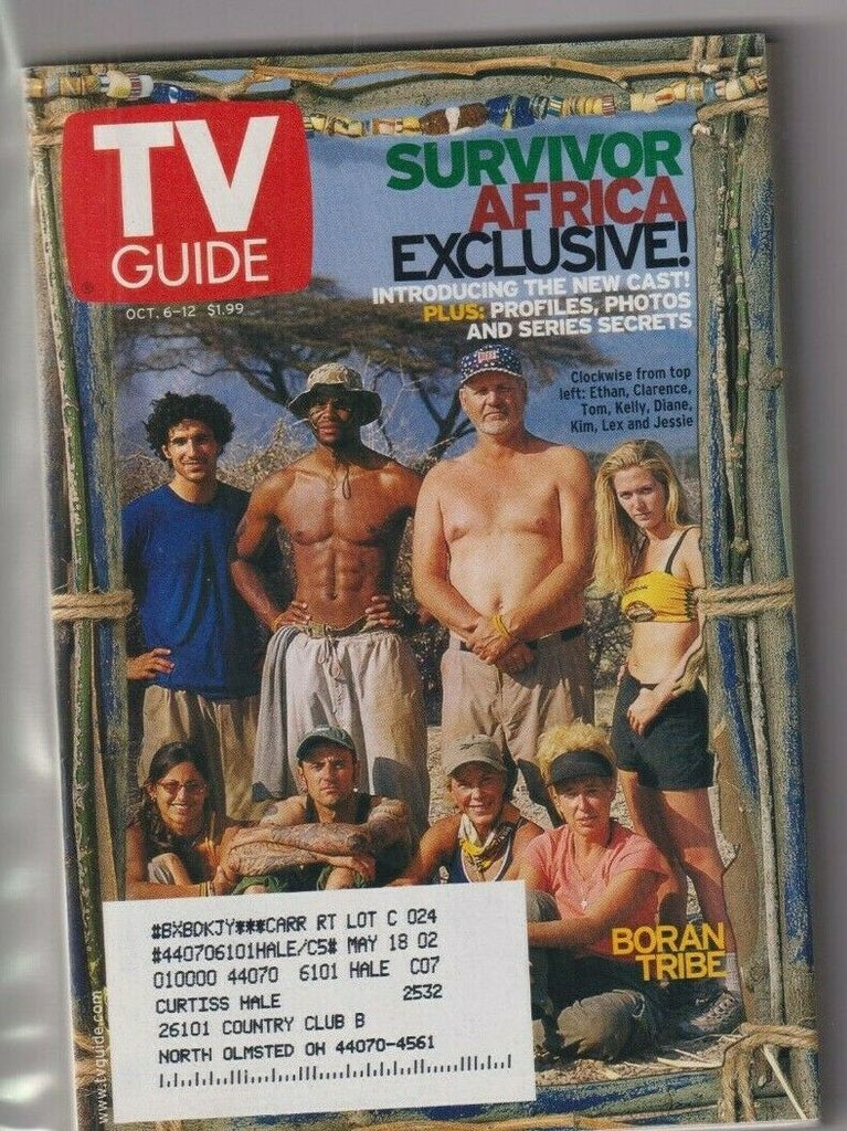 CLEV Metro Ed. Tv Guide Survivor Boran Tribe October 6-12, 2001 111619nonr2
