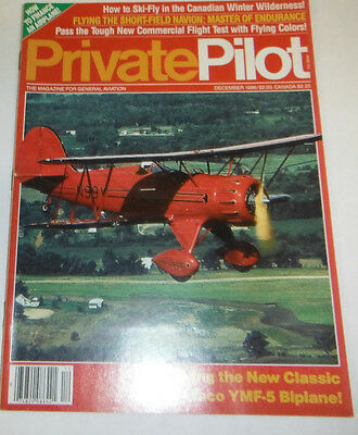 Private Pilot Magazine Flying The New Classic Waco YMF-5 December 1986 080914R