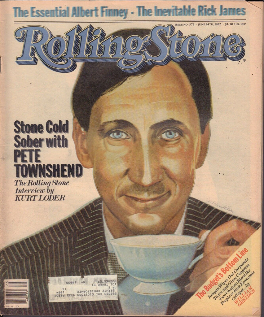 Rolling Stone June 24 1982 Pete Townshend, Rick James w/ML 122116DBE