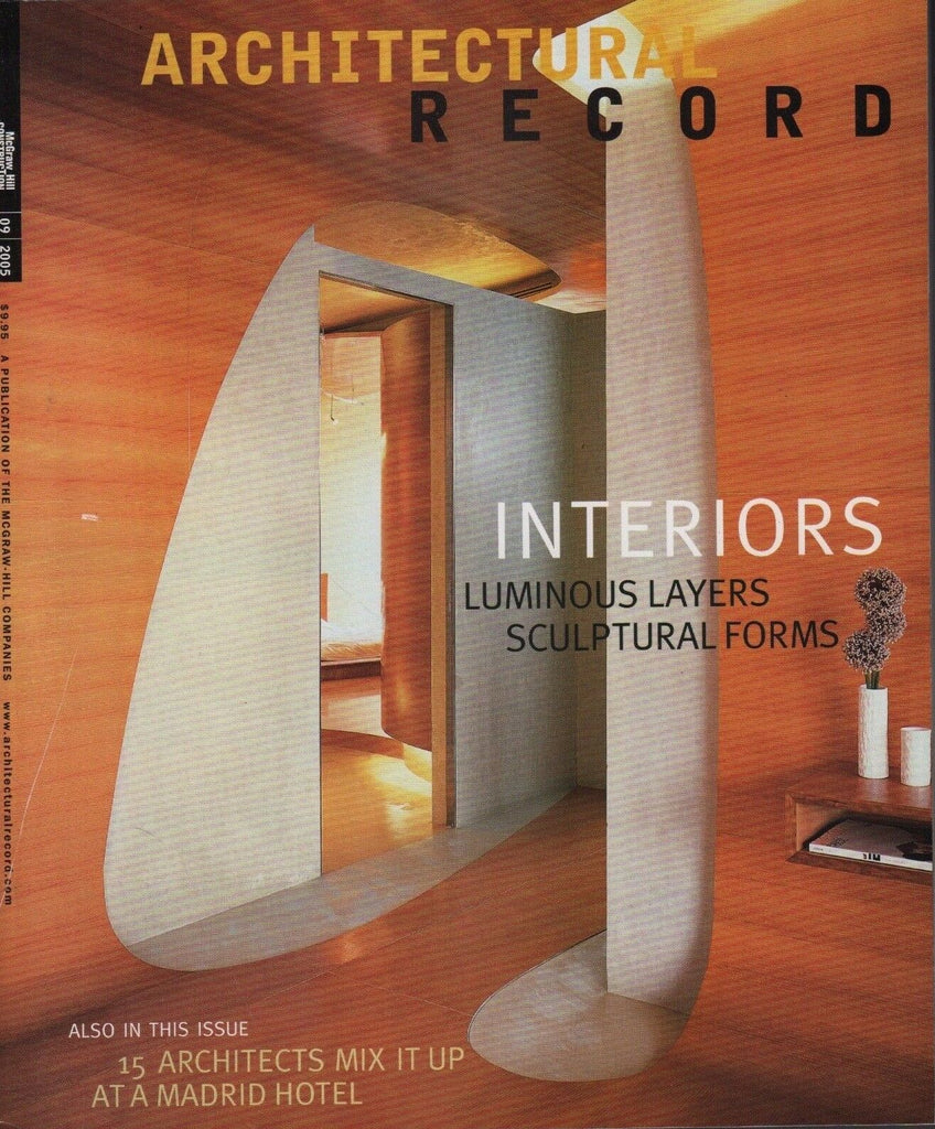 Architectural Record September 2005 Interiors 072517nonDBE2