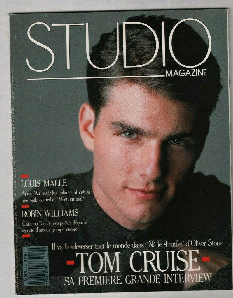 Studio French Mag Tom Cruise Louis Malle Robin Williams Jan/Feb 1990 030420nonr2