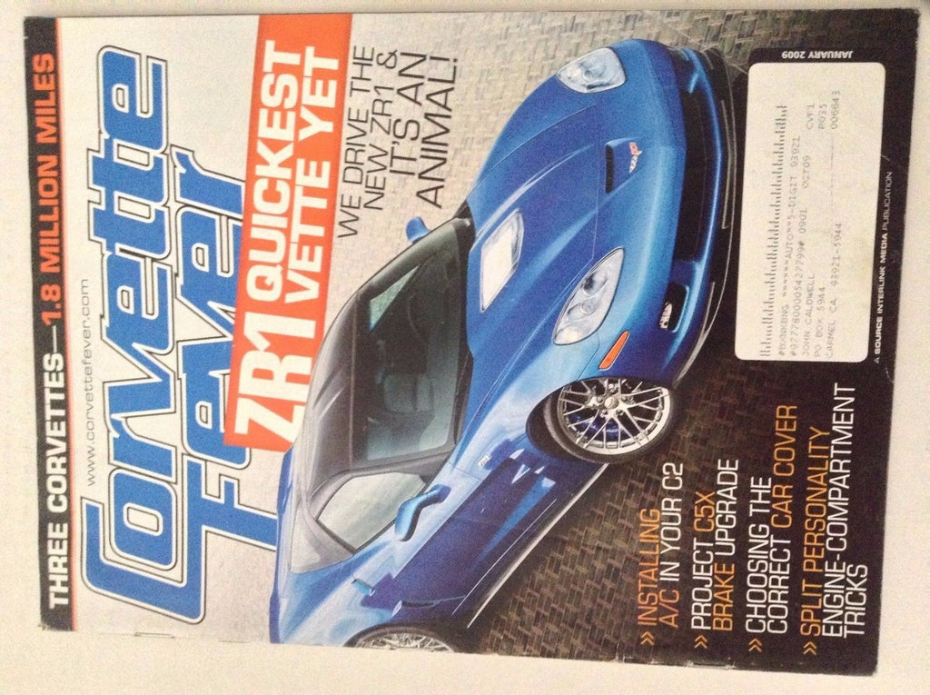 Corvette Fever Magazine ZR1 Quickest Vette Yet January 2009 041217nonrh