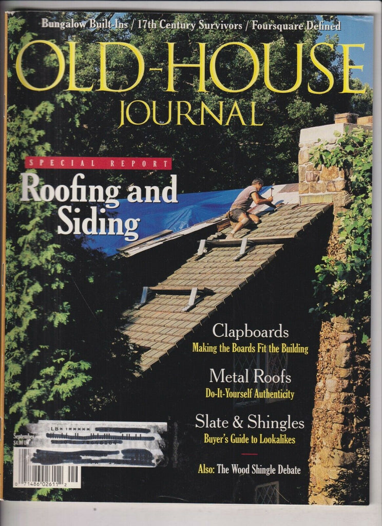 Old House Journal Mag Roofing And Siding Sept/oct 1994 033120nonrh