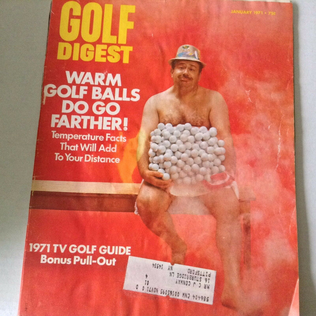 Golf Digest Magazine Warm Golf Balls Do Go Farther January 1971 062917nonrh