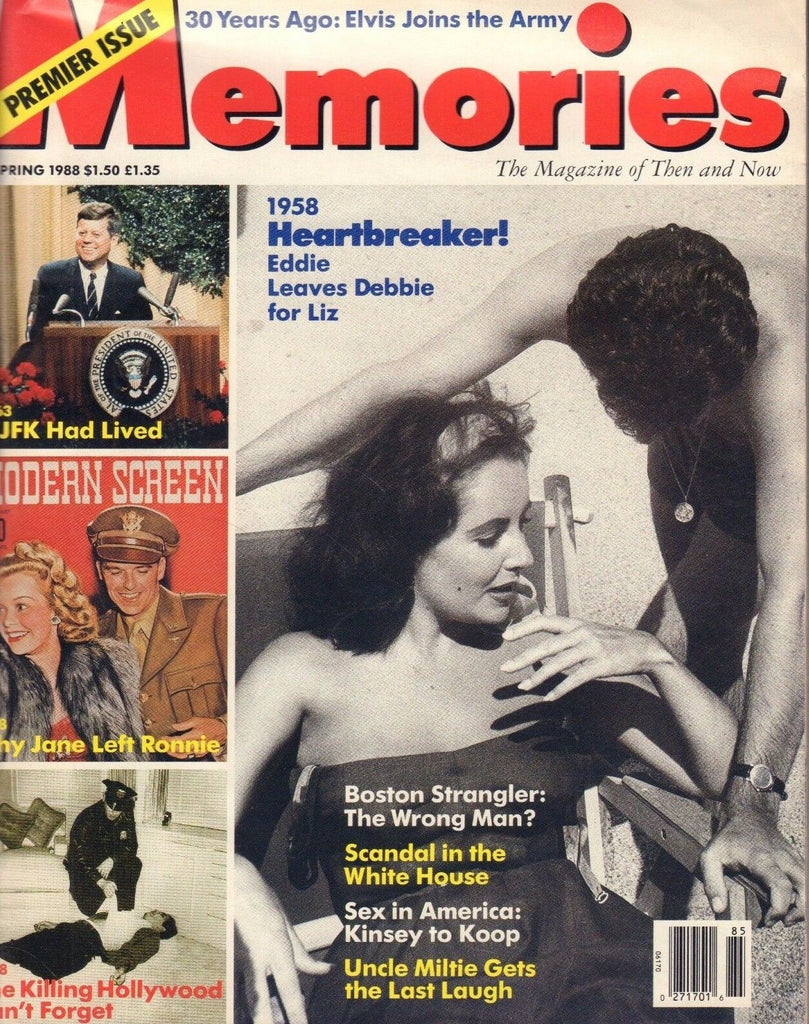 Memories Premier Issue Spring 1988 John F Kennedy, Elvis Presley 080317nonDBE