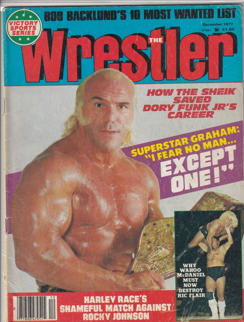 The Wrestler Magazine Billy Graham Dory Funk Jr. December 1977 061719nonr