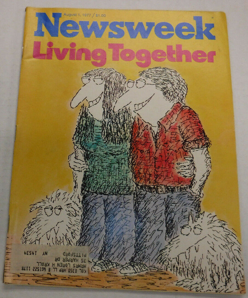 Newsweek Magazine Living Together August 1, 1977 100716R