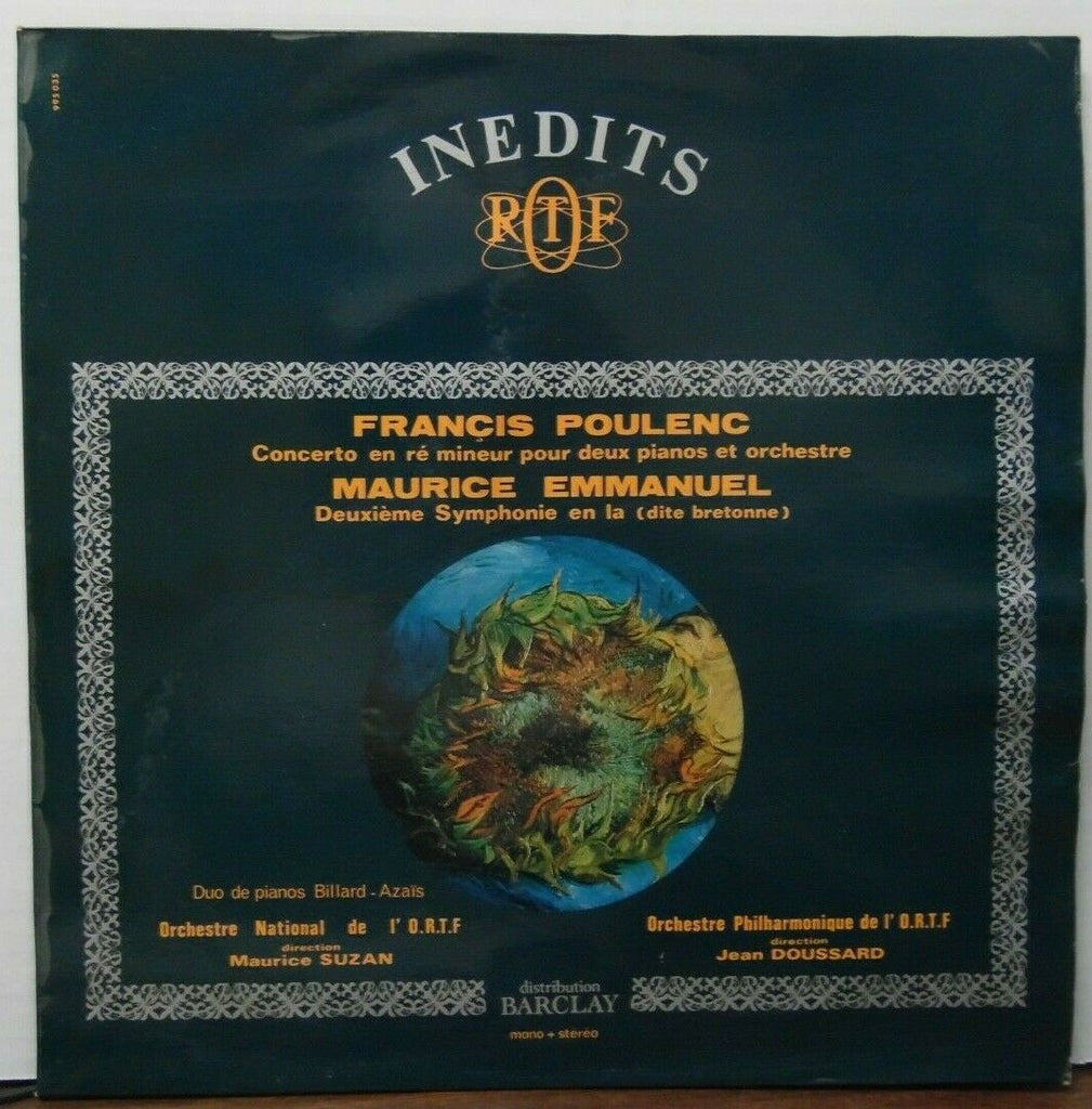 Francis Poulenc Maurice Emmanual Duo de pianos billard - azais vinyl 012520LLE