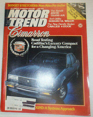 Motor Trend Magazine Road Testing Cadillac's Luxury Compact June 1981 041515R