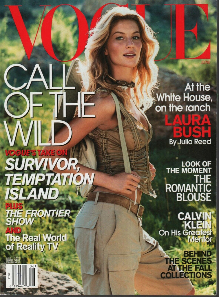 Vogue Fashion Magazine June 2001 Laura Bush Karen Elson 031020AME2
