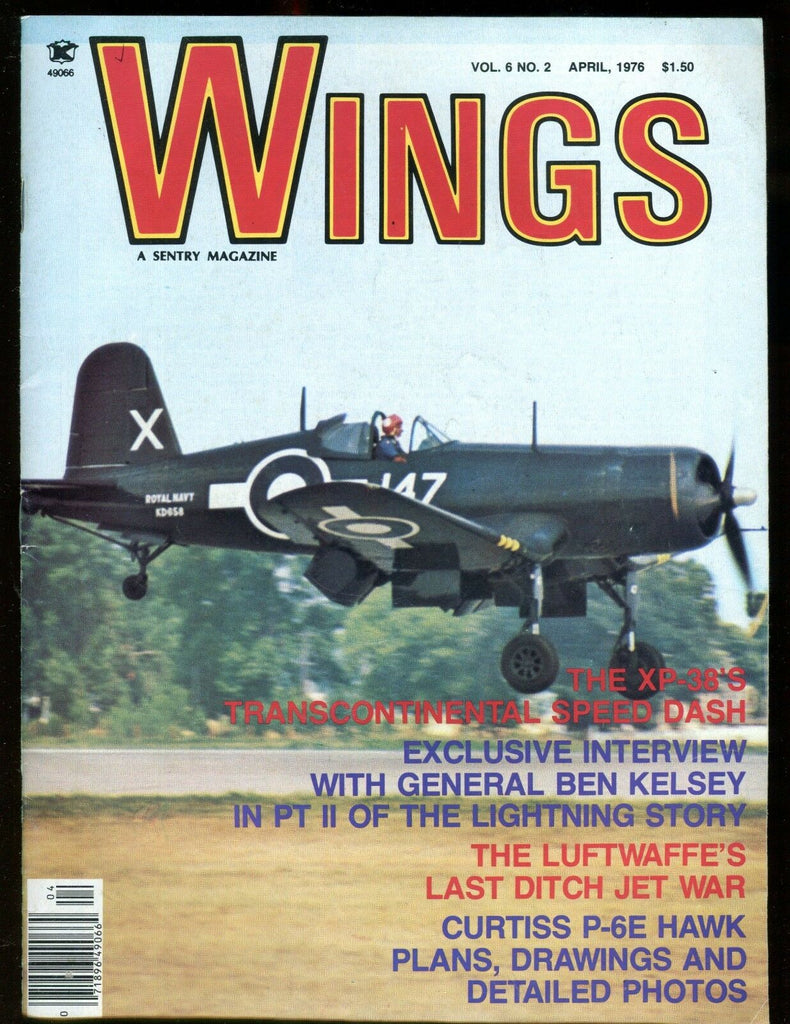 Wings Magazine April 1976 Ben Kelsey EX No ML 010617jhe