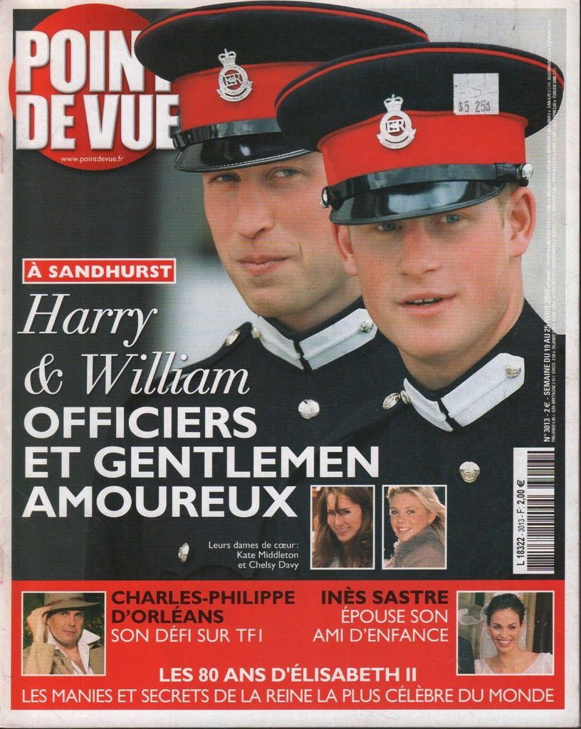 Point De Vue April 2006 Prince harry & William Ines Sastre 062918DBE3