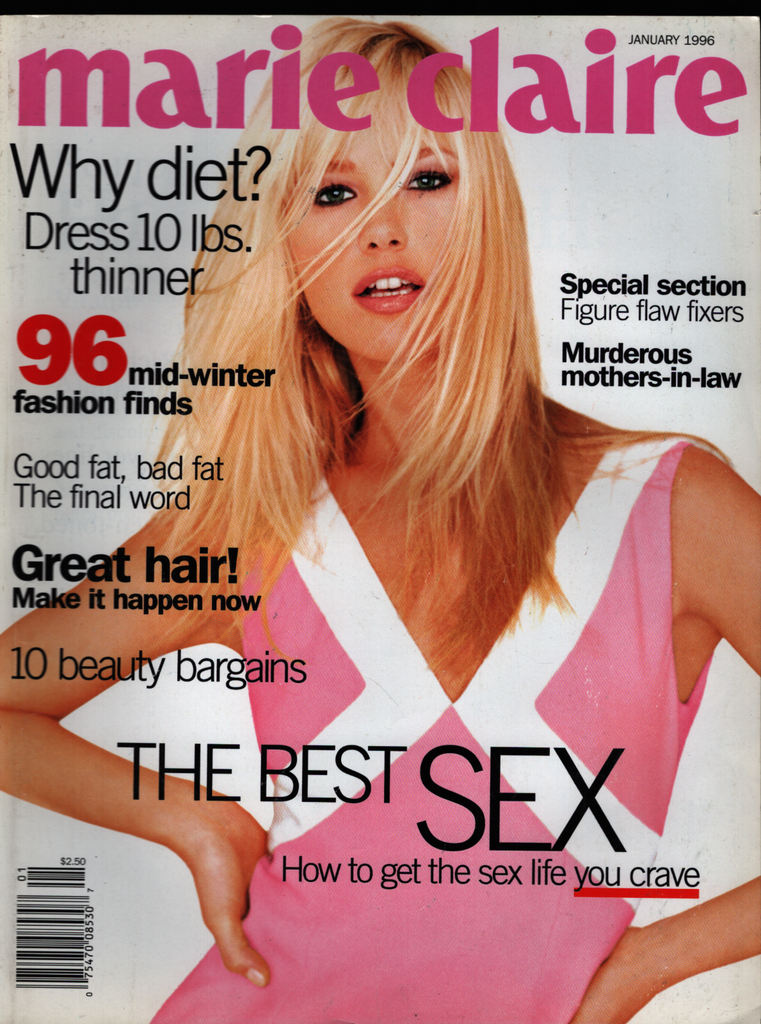 Marie Claire Fashion Magazine January 1996 Valeria Mazza 022221ame2