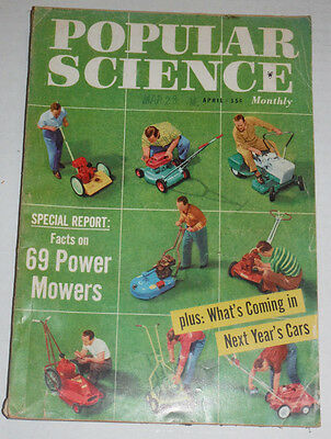 Popular Science Magazine 69 Power Mowers April 1957 120514R