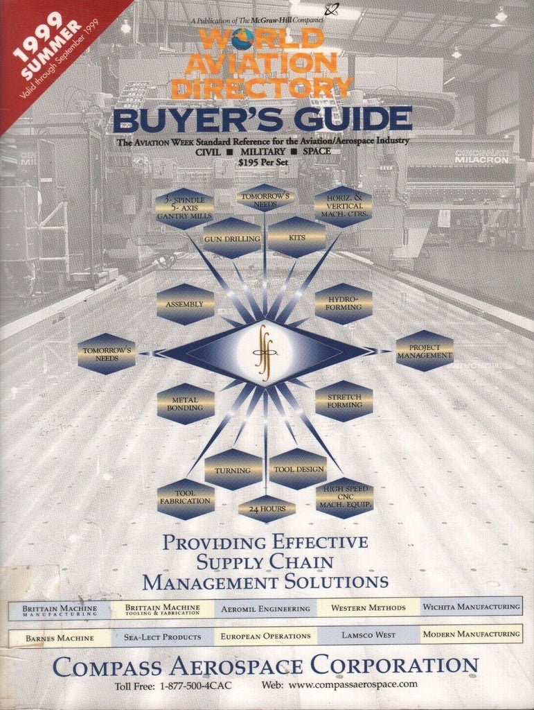 World Aviation Directory Buyers Guide Summer 1999 McGraw Hill ExFAA 050218DBE