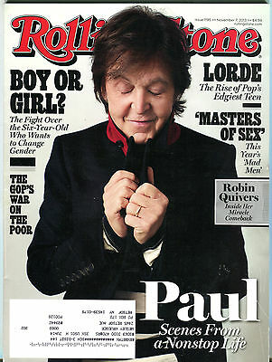 Rolling Stone Magazine November 7 2013 Paul McCartney EX 032416jhe