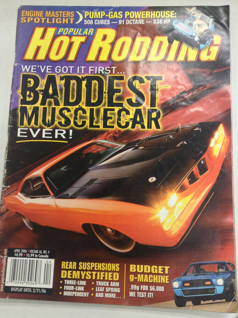 Popular Hot Rodding Magazine Baddest Musclecar April 2006 050217nonrh