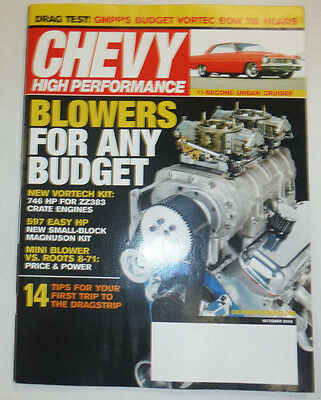 Chevy High Performance Magazine Blowers For Any Budget October 2006 020615R