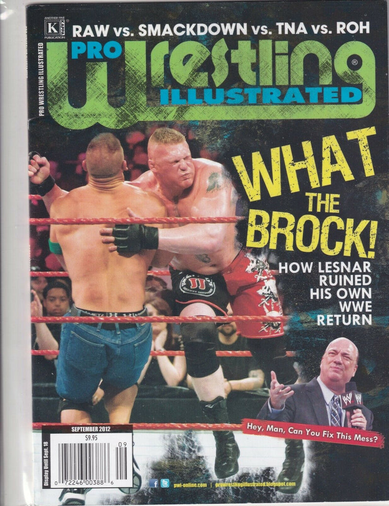Pro Wrestling Illustrated Brock Lesnar John Cena September 2012 060519nonr