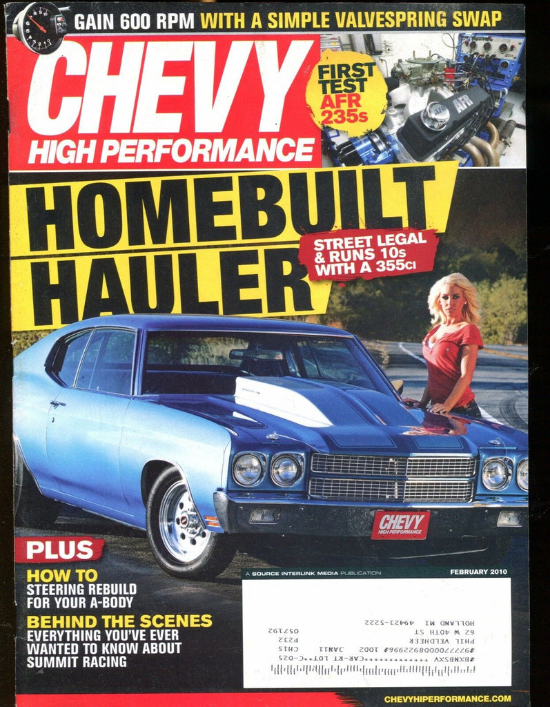 Chevy High Performance Magazine February 2010 Hauler EX w/ML 022717nonjhe