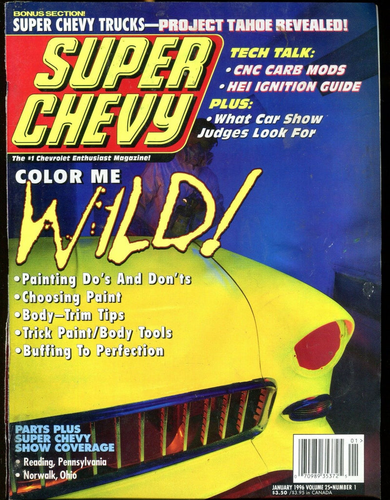 Super Chevy Magazine January 1996 Color Me Wild! VG No ML 030217nonjhe