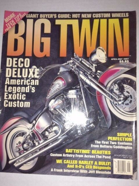Big Twin Magazine Deco Deluxe Exotic Custom April/May 1997 040117NONRH