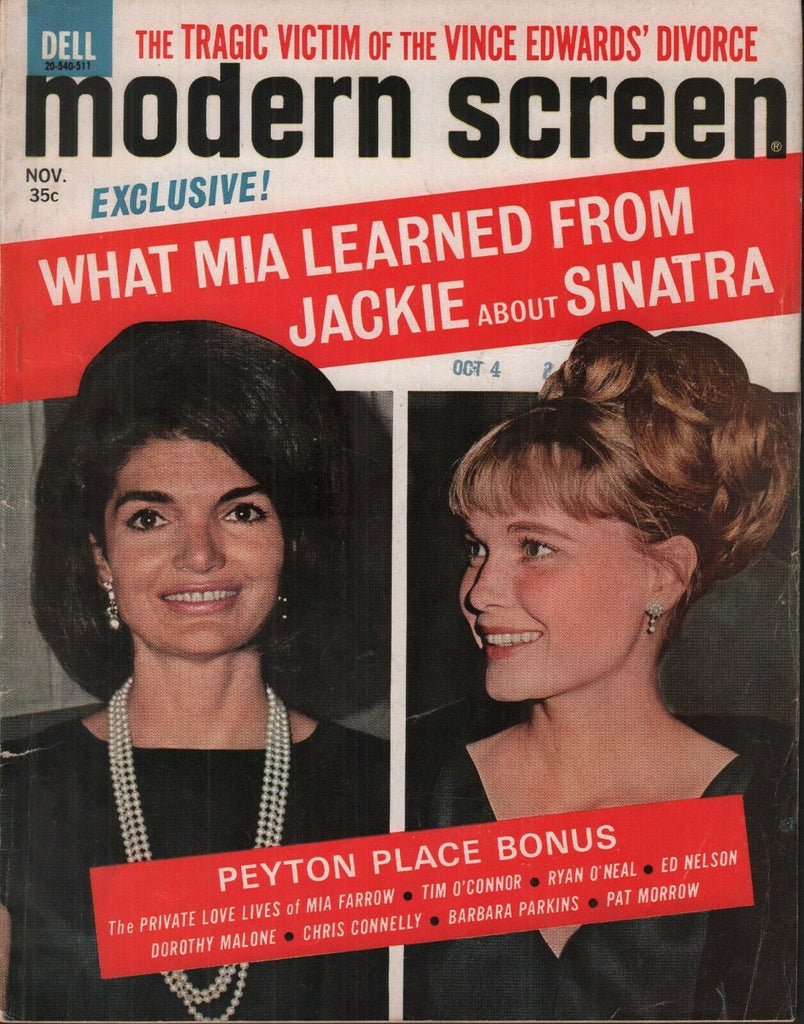 Modern Screen November 1965 Jackie Kennedy Frank Sinatra 062019AME