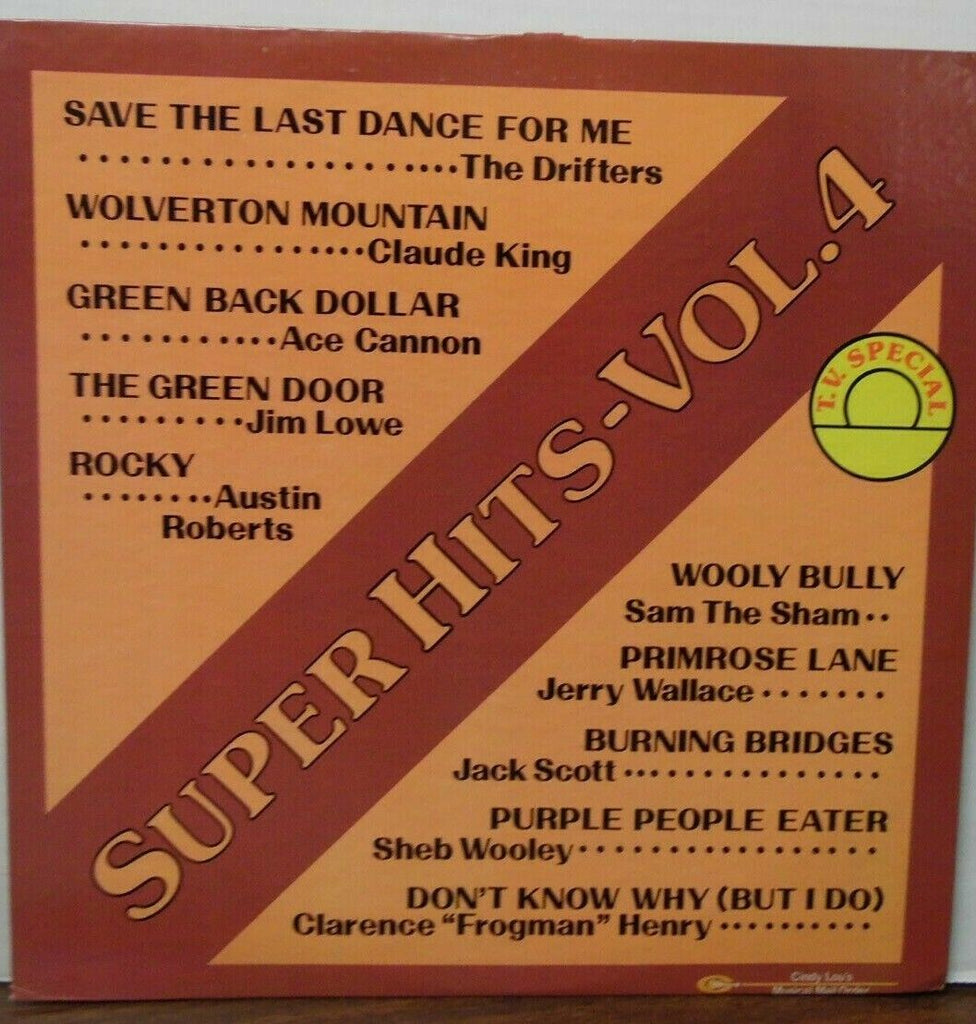 Super Hits Vol 4 vinyl GT-0089 various artists and songs 020120LLE2