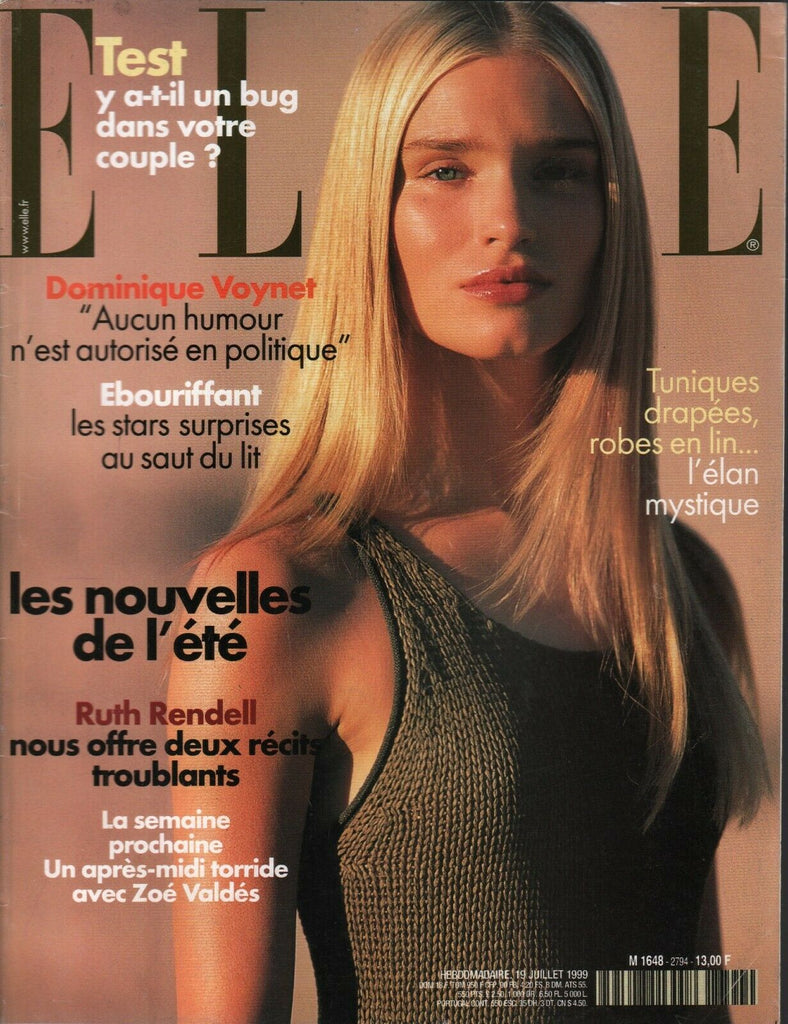Elle French Fashion Magazine July 19 1999 Ruth Rendell 090820ame2