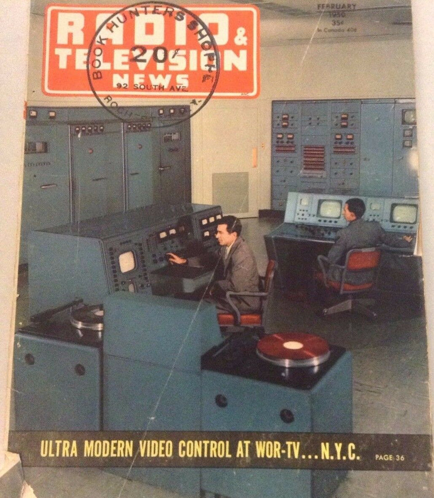 Radio & Television Magazine Ultra Modern Video Control February 1956 072917nonrh