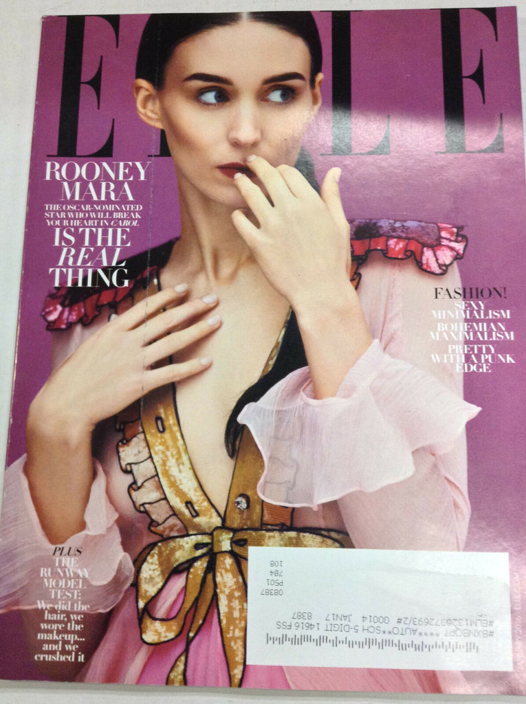 Elle Magazine Rooney Mara Is The Real Thing January 2016 050417nonr