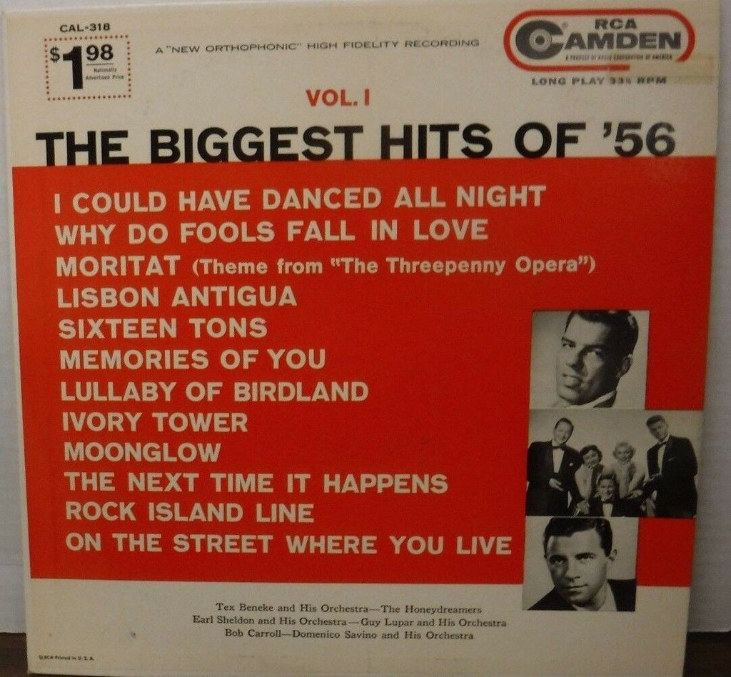 The biggest hits of '56 vol 1 vinyl Cal318 021918LLE