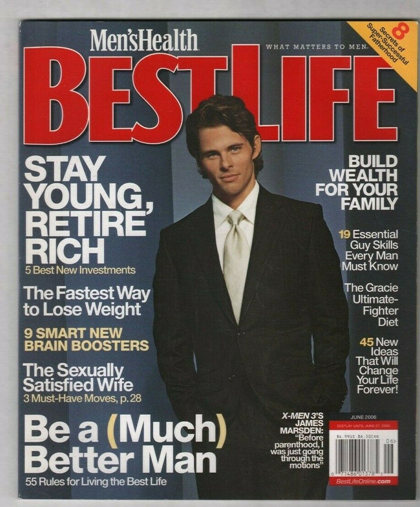 Men's Health Best Life Special Mag James Marsden June 2006 031120nonr