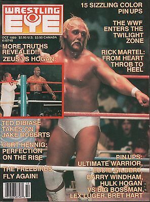 Wrestling Eye October 1989 Hulk Hogan, Zeus, Ted DiBiase EX 011916DBE