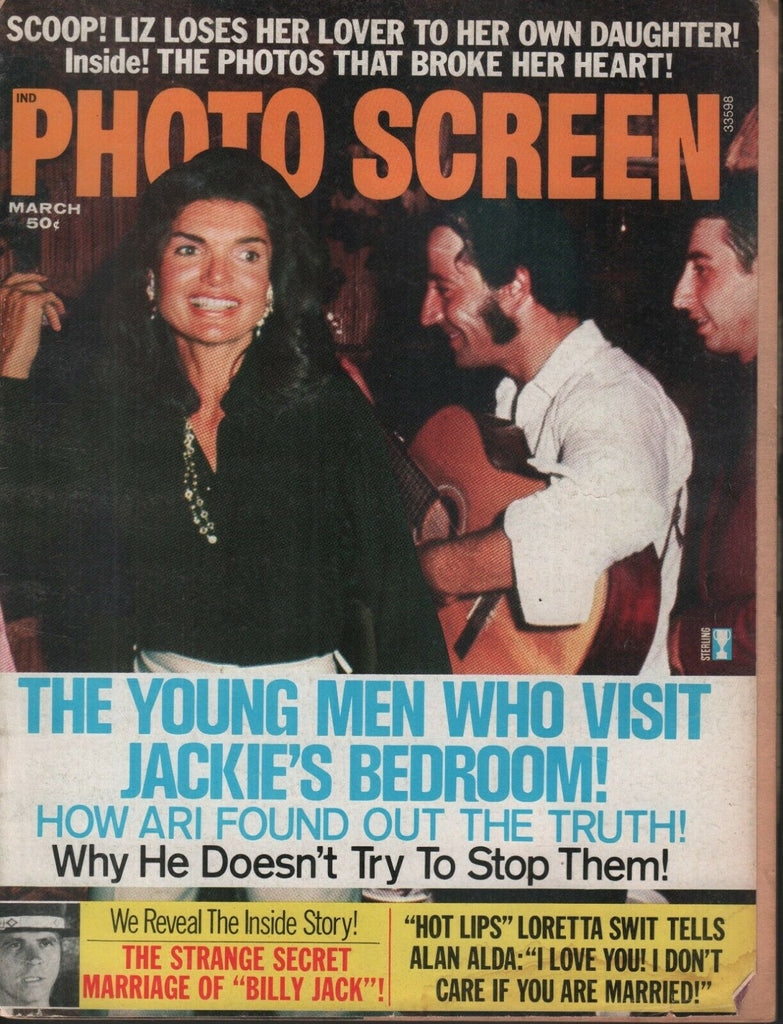 Photo Screen March 1974 Jackie Kennedy Onassis Elizabeth Taylor 071519AME